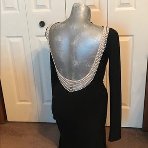 *SOLD*Black Windsor backless dress